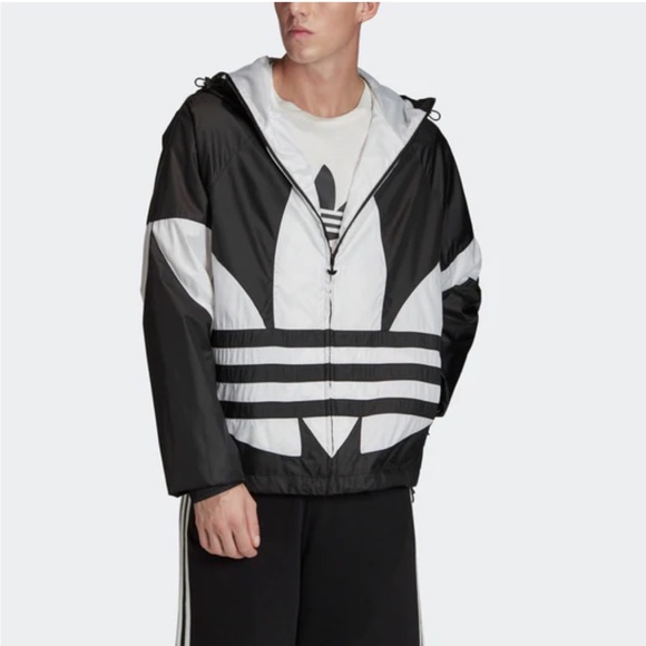 Adidas Mens Originals Mens Big Trefoil Windbreaker FM3757